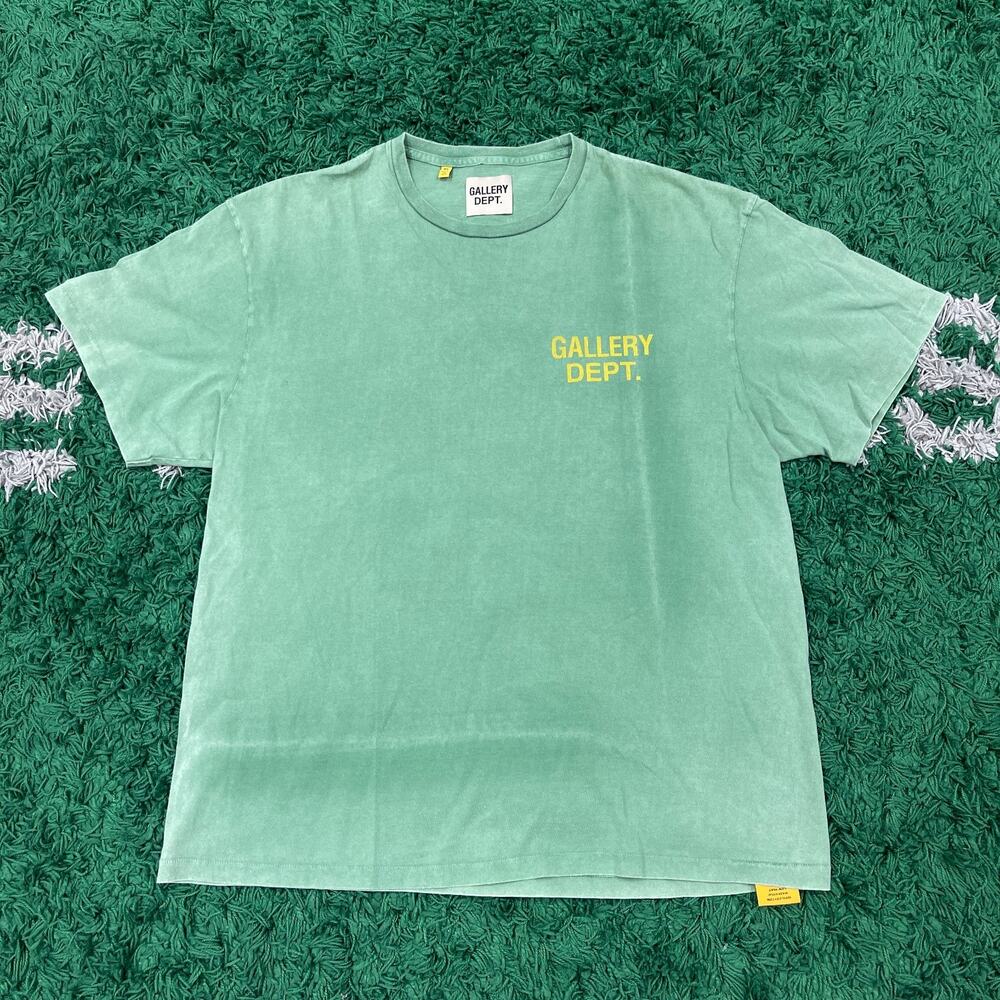 Gallery Dept. Vintage Logo Tee T Shirt Kelly Green Size XL B11